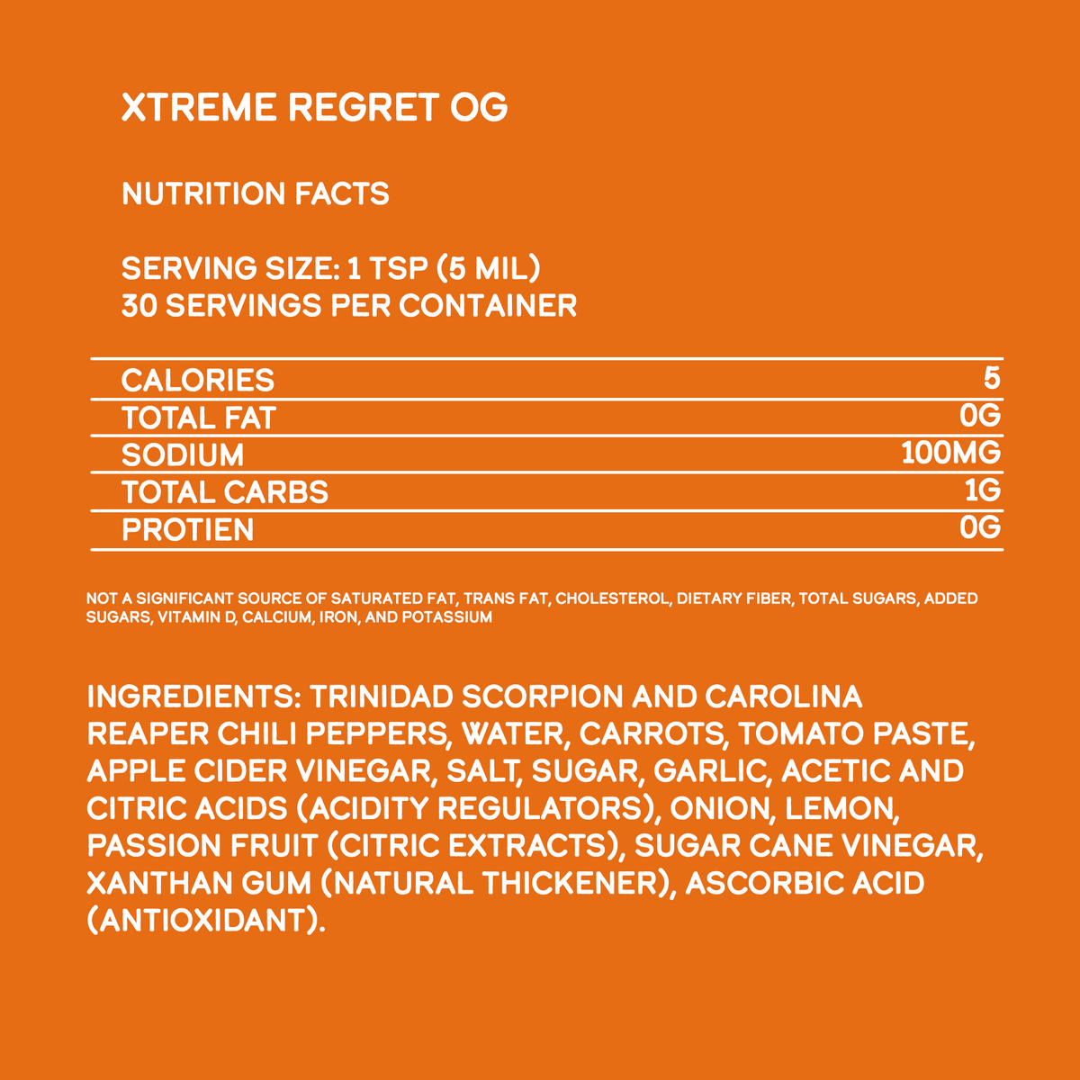 Xtreme Regret Hot Sauce – Consulate X, view 8 of 8