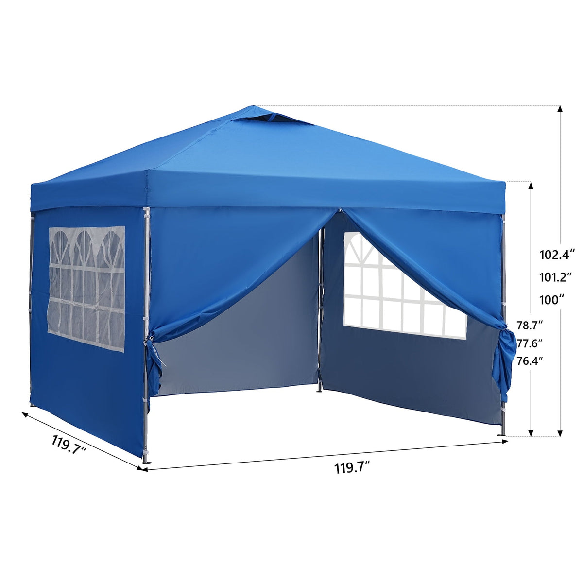 Ainfox 10 x 10 ft Pop up Canopy Tent with Sidewalls,Instant Outdoor Canopies,Shade Tents with Carrying Bag – Consulate X, view 5 of 18