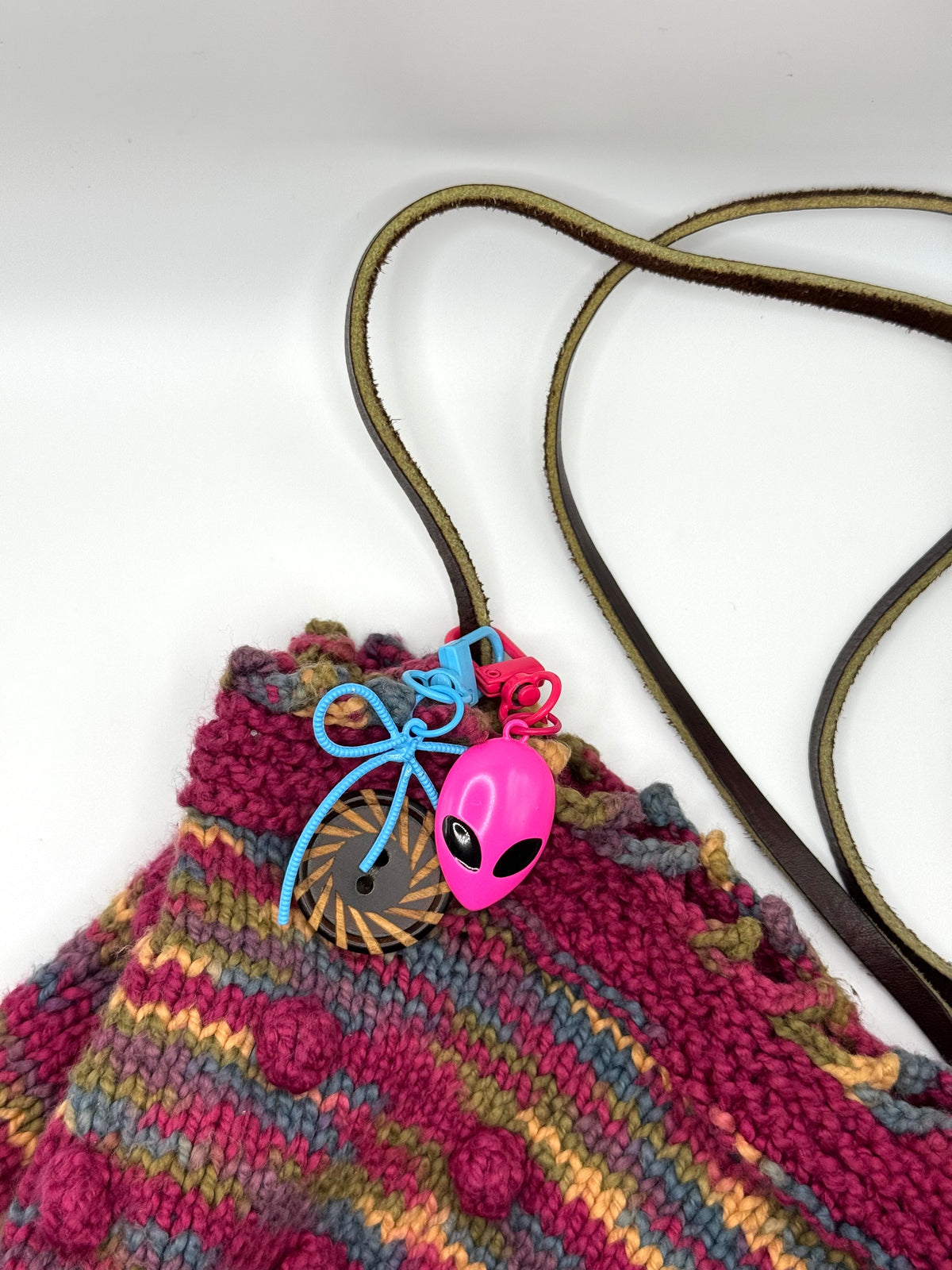 Neon Alien Metal Keychain and Bag Charm – Consulate X, view 3 of 4