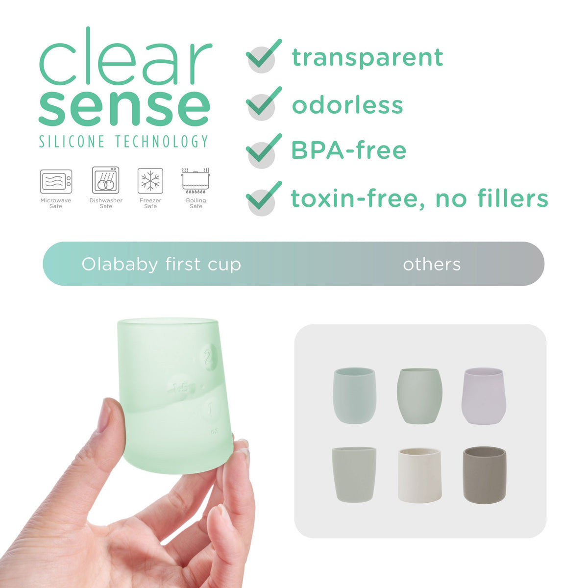 Small Open Cup for Babies, First Cup for 6 Months+ (2oz) – Consulate X, view 5 of 17
