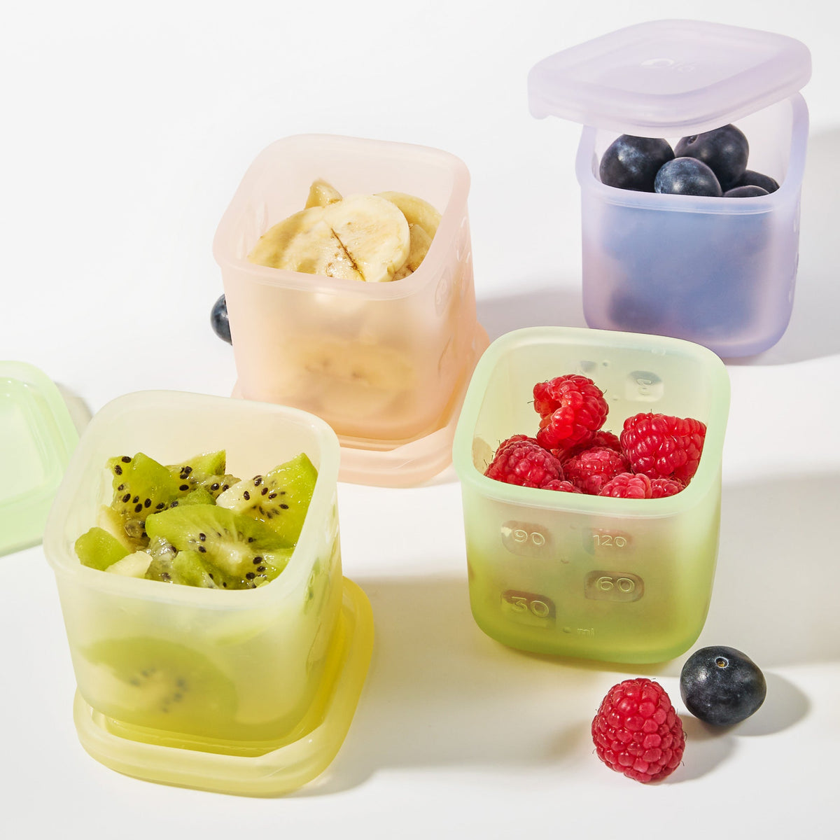 Silicone Baby Food Storage Containers, Freezer-Safe (4-Pack) – Consulate X, view 8 of 18
