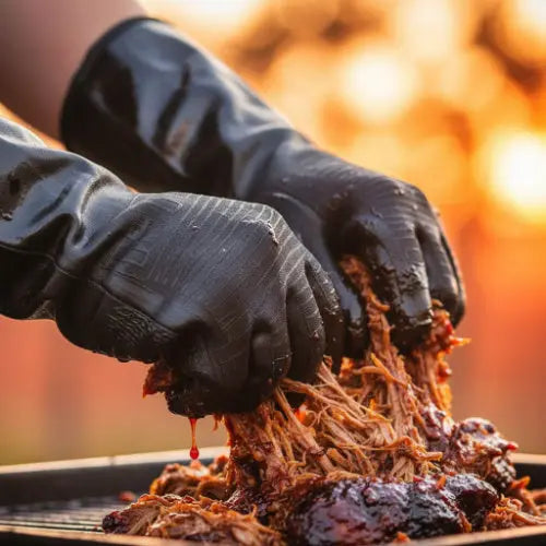 Neoprene Gloves for Pulled Pork | Heat Resistant BBQ Gloves – Consulate X, view 2 of 5