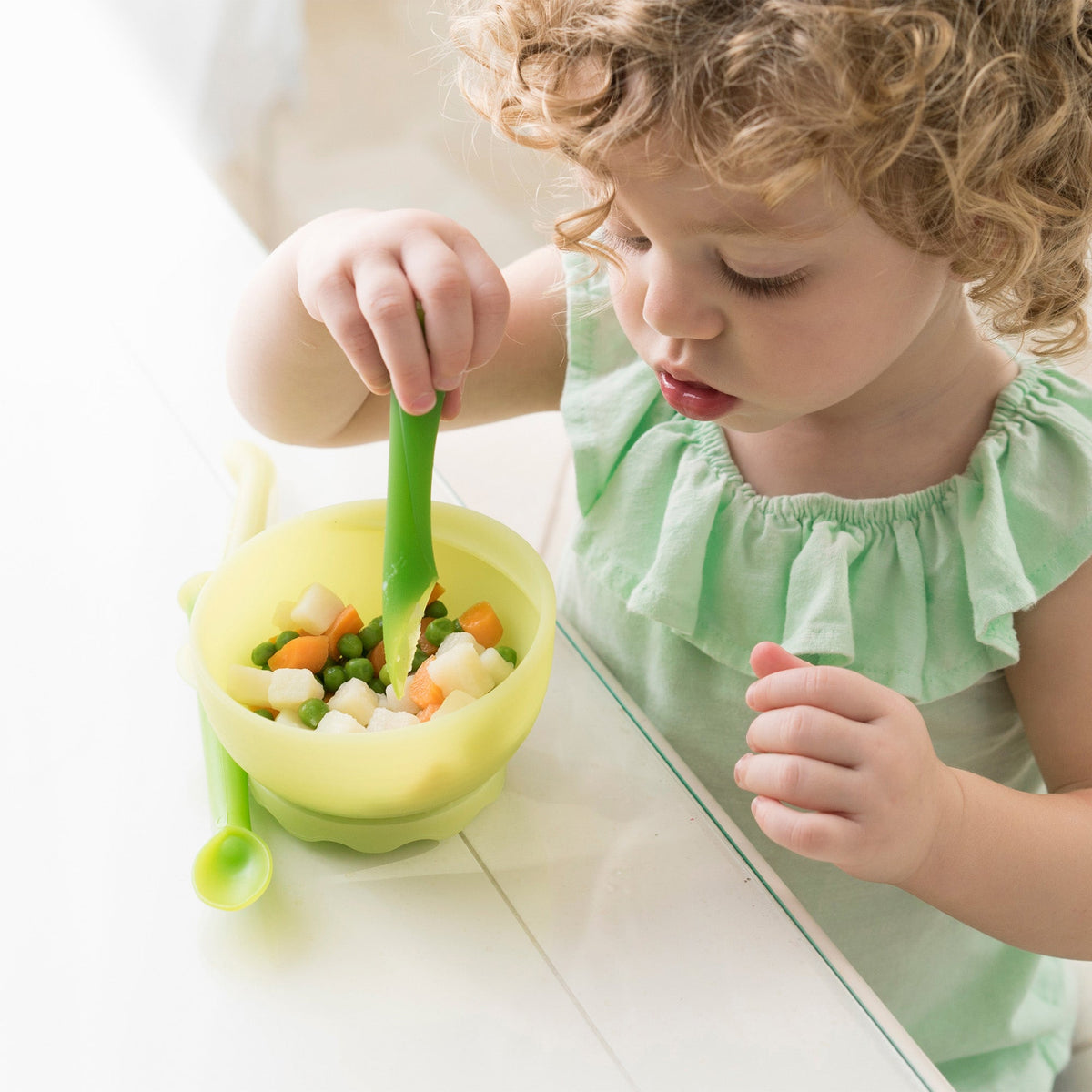 Baby Spoon Set: Feeding Spoon + Self-Feeding Training Spoon – Consulate X, view 3 of 7