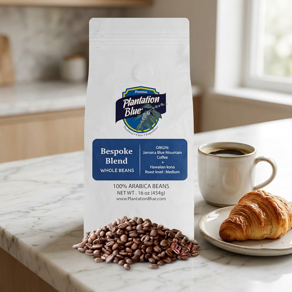 BESPOKE BLEND: Jamaica Blue Mountain + Hawaiian Kona Coffee (16oz Whole Beans) – Consulate X, view 5 of 5