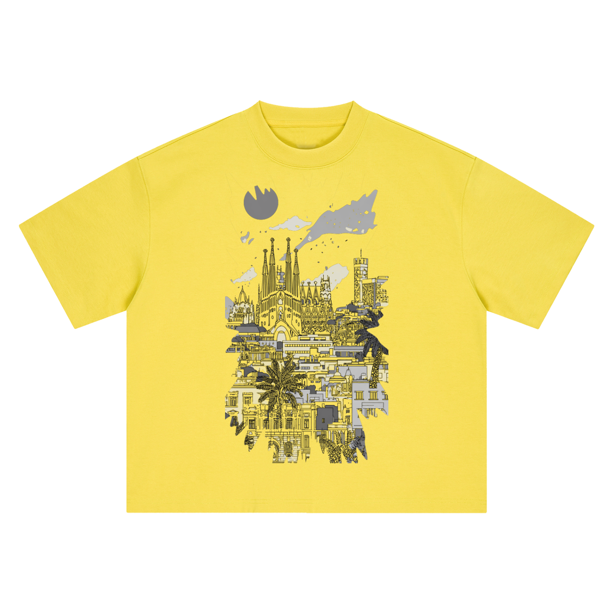 Barcelona Skyline Heavyweight Tee – Consulate X, view 16 of 16