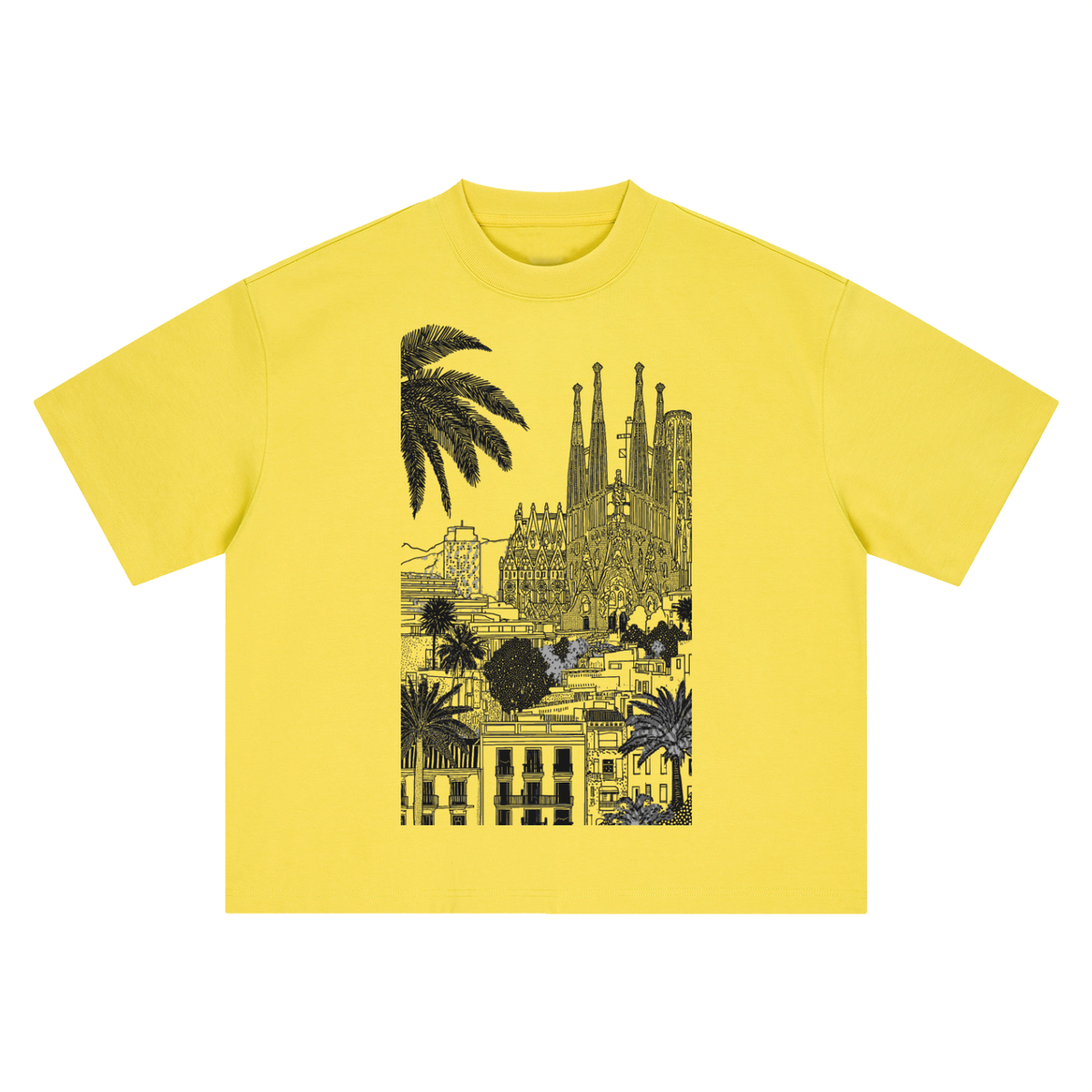 Barcelona Palms Heavyweight Tee – Consulate X, view 16 of 16