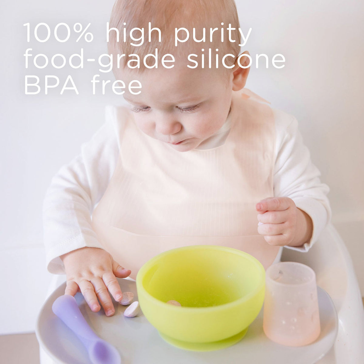 Silicone Bib with Pocket, Waterproof, Adjustable, 6 Months+ – Consulate X, view 7 of 18