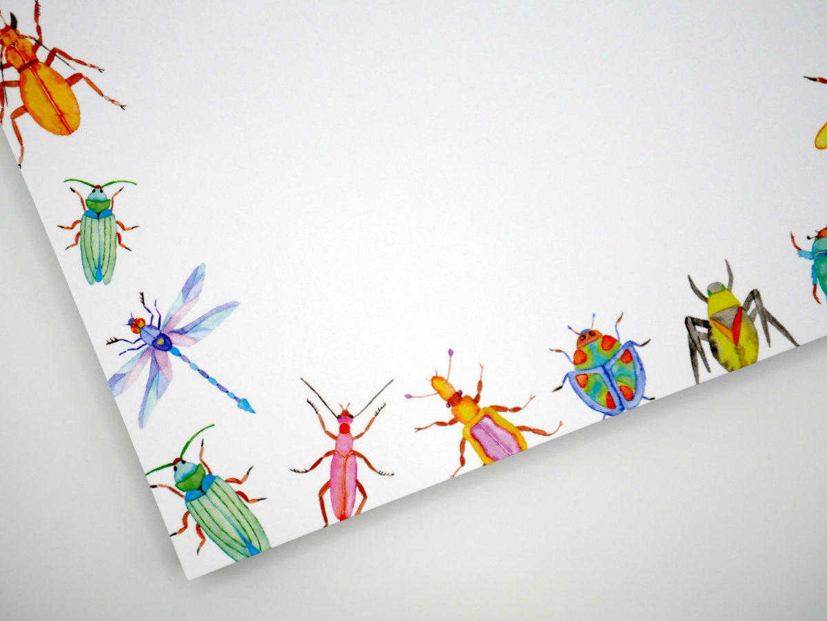 Artsy, Colorful Bugs & Insects 5x7" Notepad – Consulate X, view 3 of 6