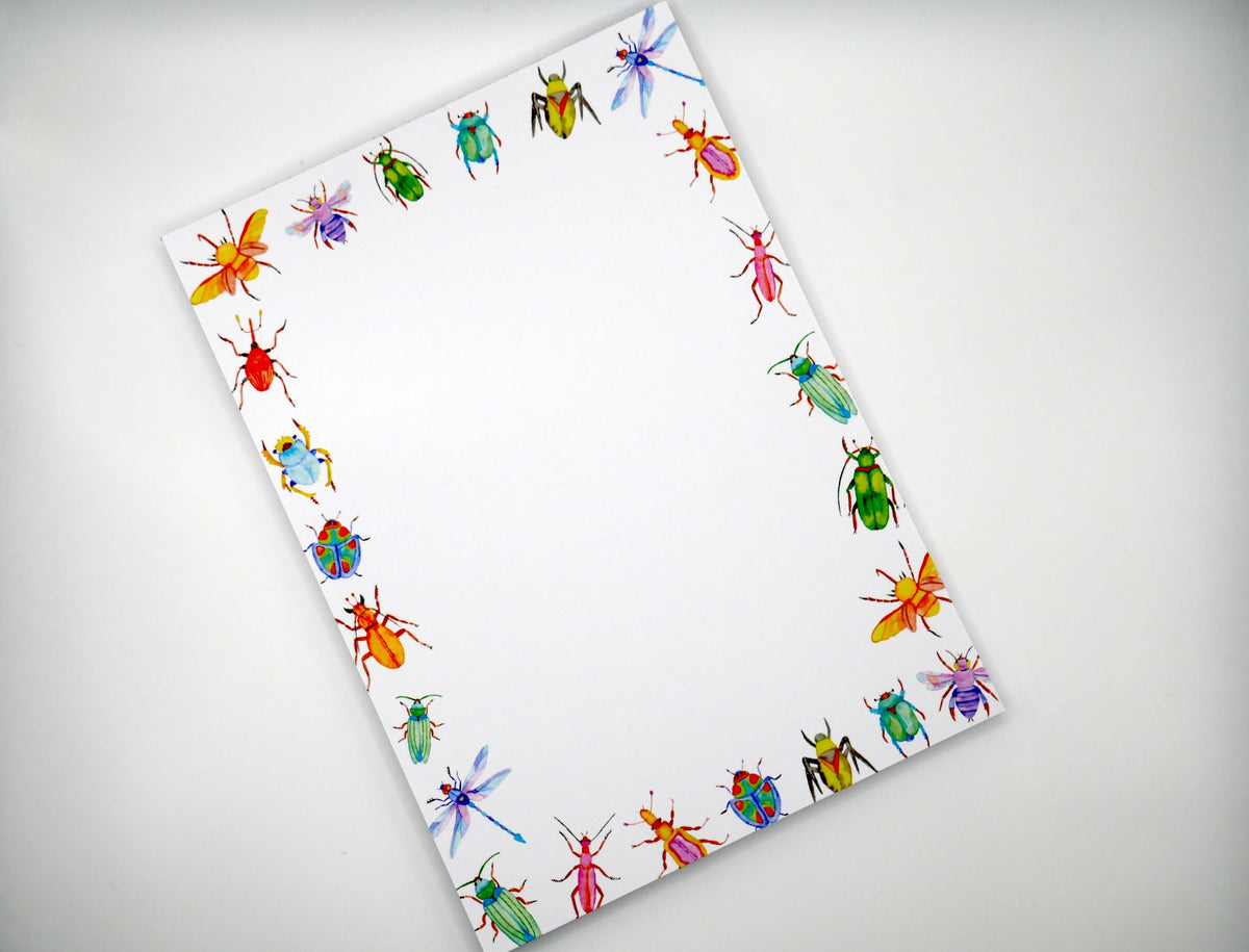 Artsy, Colorful Bugs & Insects 5x7" Notepad – Consulate X, view 5 of 6