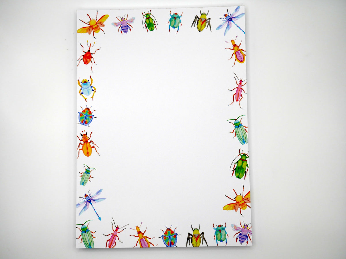 Artsy, Colorful Bugs & Insects 5x7" Notepad – Consulate X, view 4 of 6