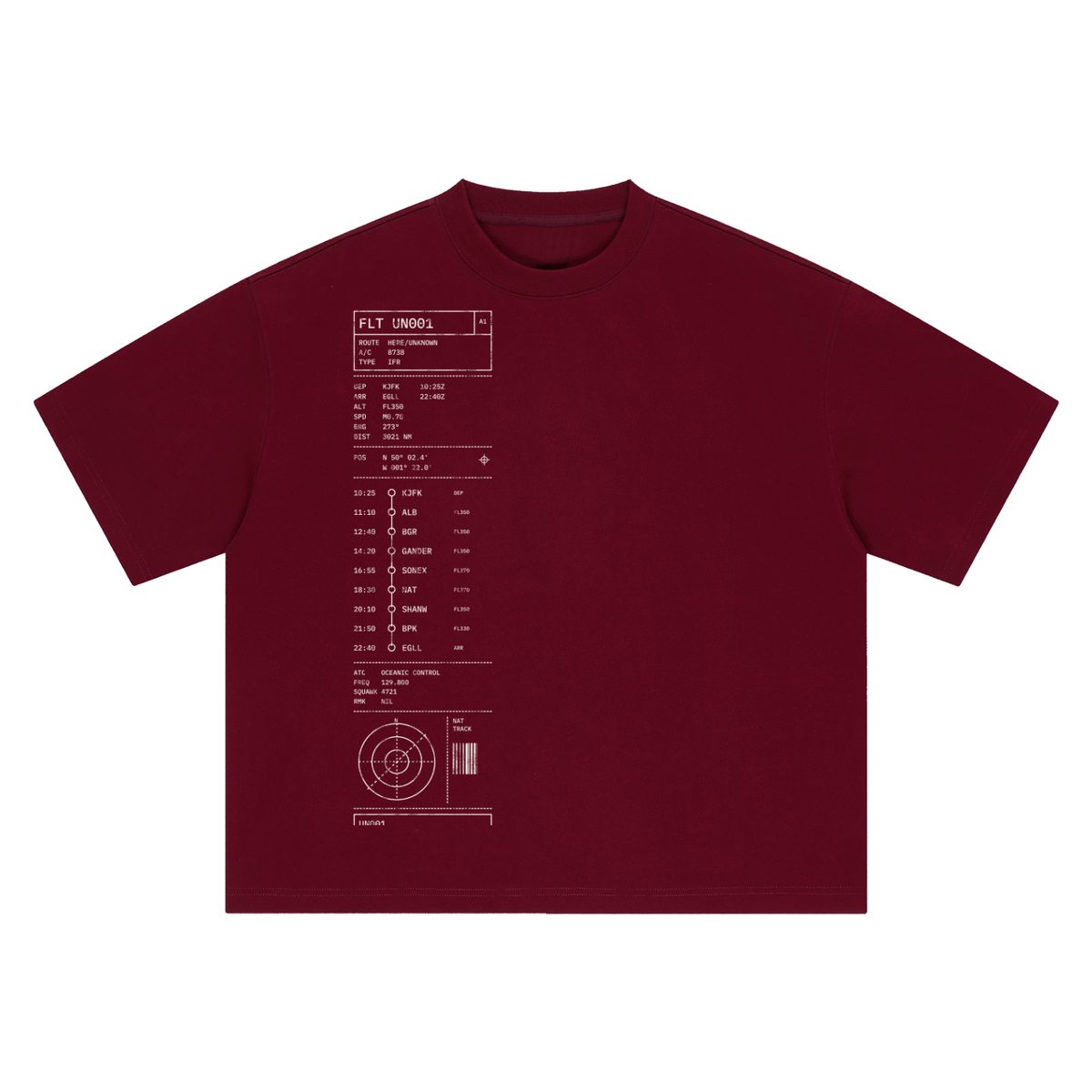 Flight Plan UN001 Heavyweight Tee – Consulate X, view 6 of 7