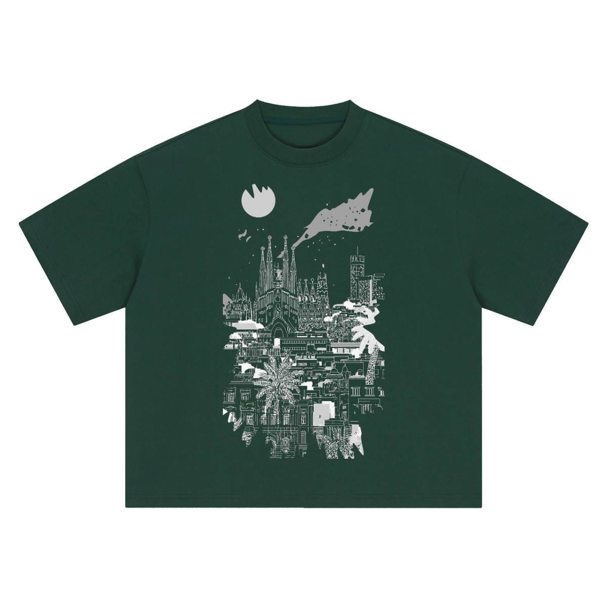 Barcelona Skyline Heavyweight Tee – Consulate X, view 9 of 16