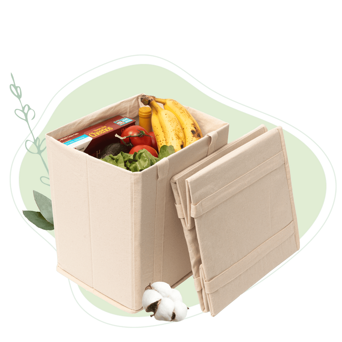 Collapsible Grocery Shopping Bags – Consulate X, view 1 of 4