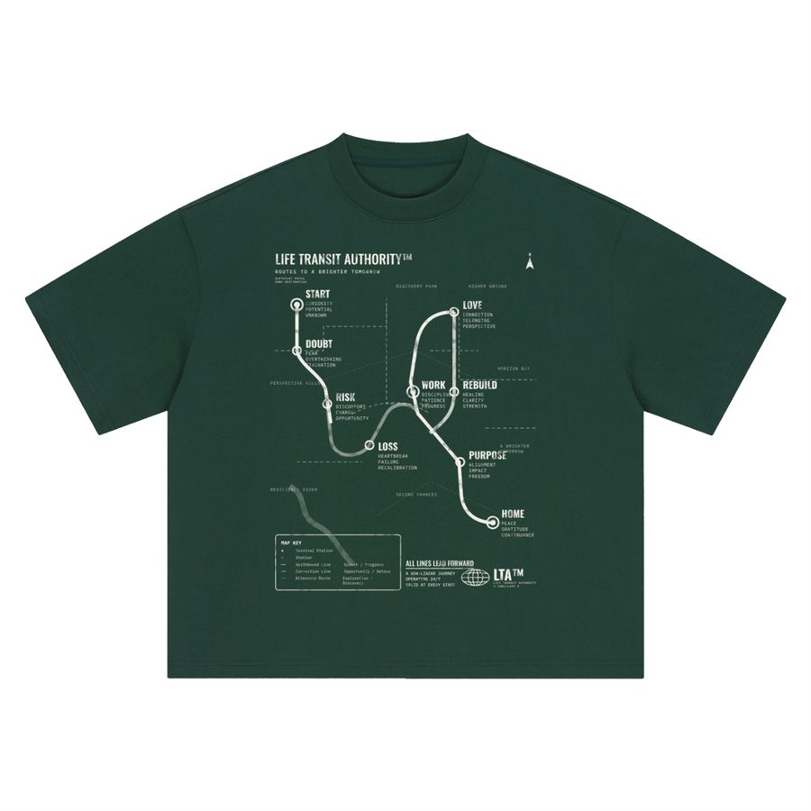 Life Transit Map Heavyweight Tee – Consulate X