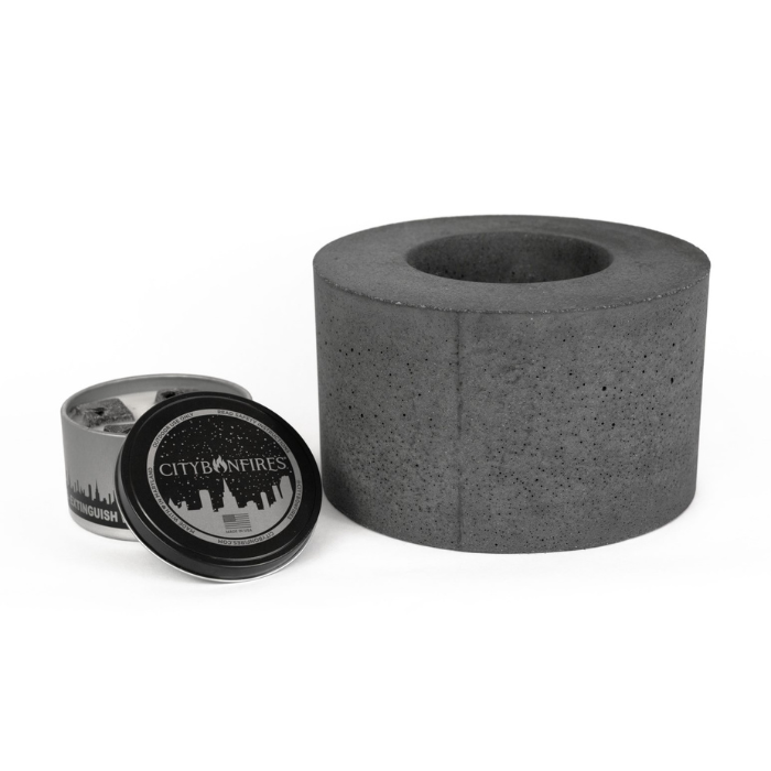 Classic Cylinder Concrete Fire Pit – Consulate X, view 4 of 7