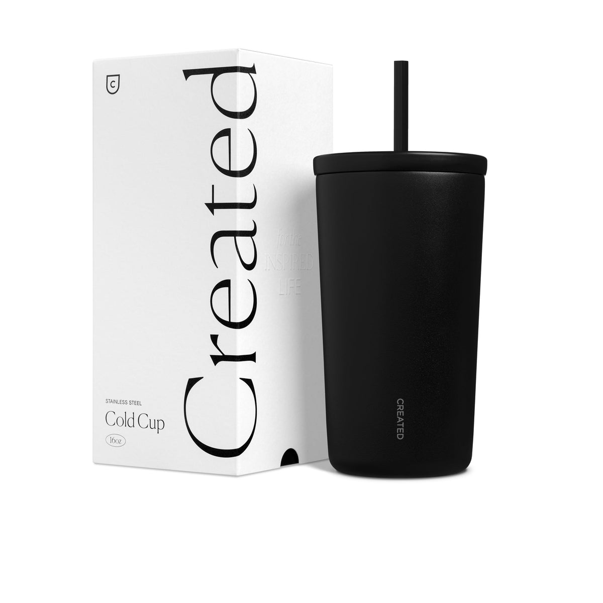 16oz Cold Cup - Black – Consulate X, view 3 of 3