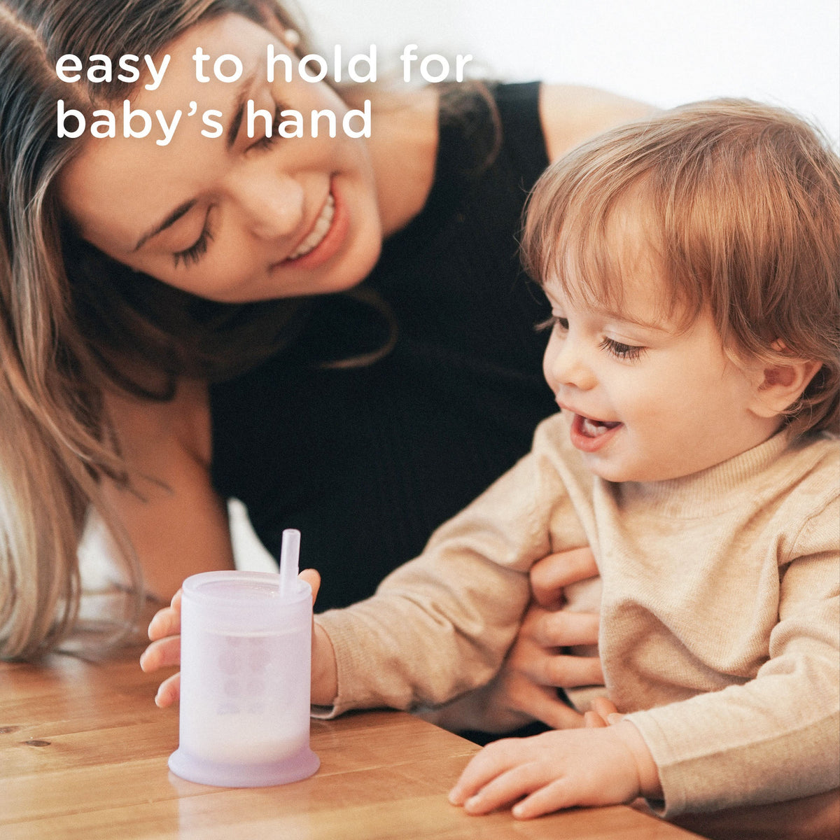 Infant Straw Cup, Silicone Training Cup with Straw Lid (5oz) – Consulate X, view 3 of 9