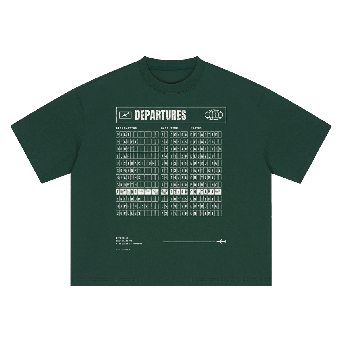Departures Board Heavyweight Tee – Consulate X, view 7 of 7