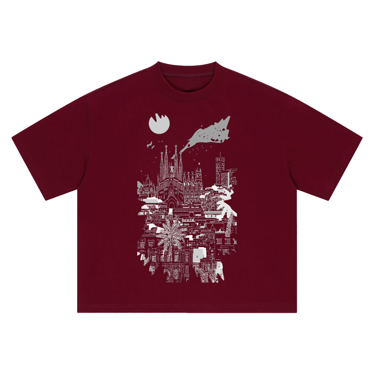 Barcelona Skyline Heavyweight Tee – Consulate X, view 7 of 16