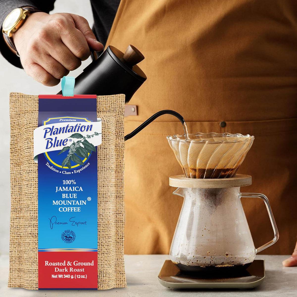 Plantation Blue 100% Jamaica Blue Mountain Coffee - Dark Roasted & Ground (12oz) – Consulate X, view 3 of 8