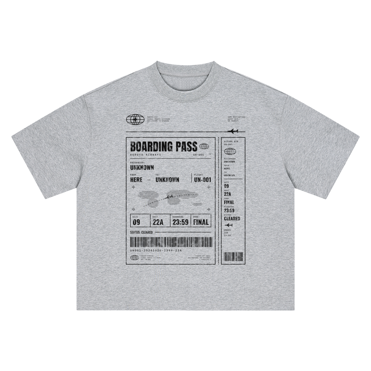 Boarding Pass Heavyweight Tee – Consulate X heavyweight tee, view 3 of 4
