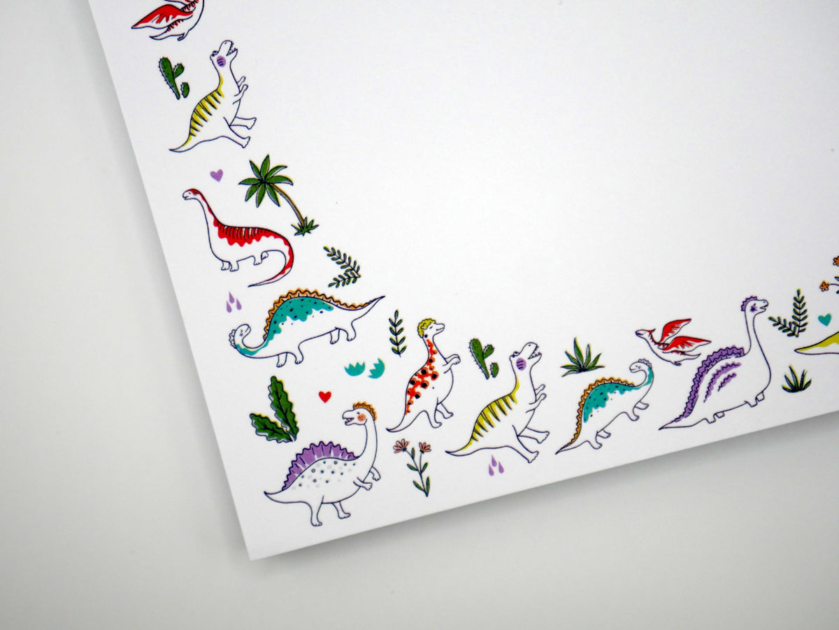 Bright, Colorful, & Fun Dinosaur 5x7" Notepad – Consulate X, view 3 of 5