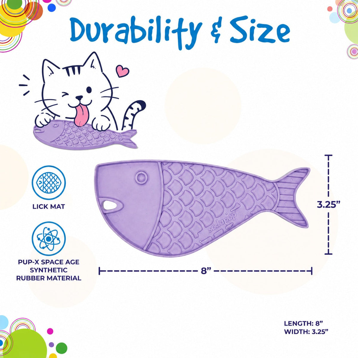 Goldfish eMat - Small Enrichment Lick Mat for Cats | SodaPup – Consulate X, view 6 of 8
