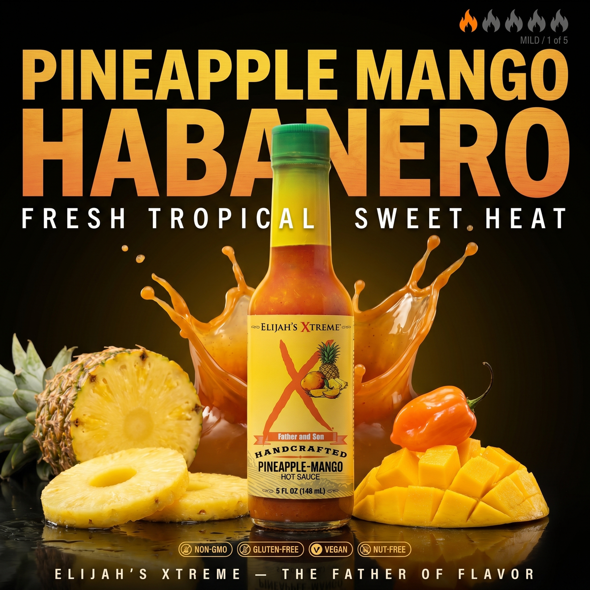 Pineapple-Mango Habanero Hot Sauce – Consulate X, view 2 of 8