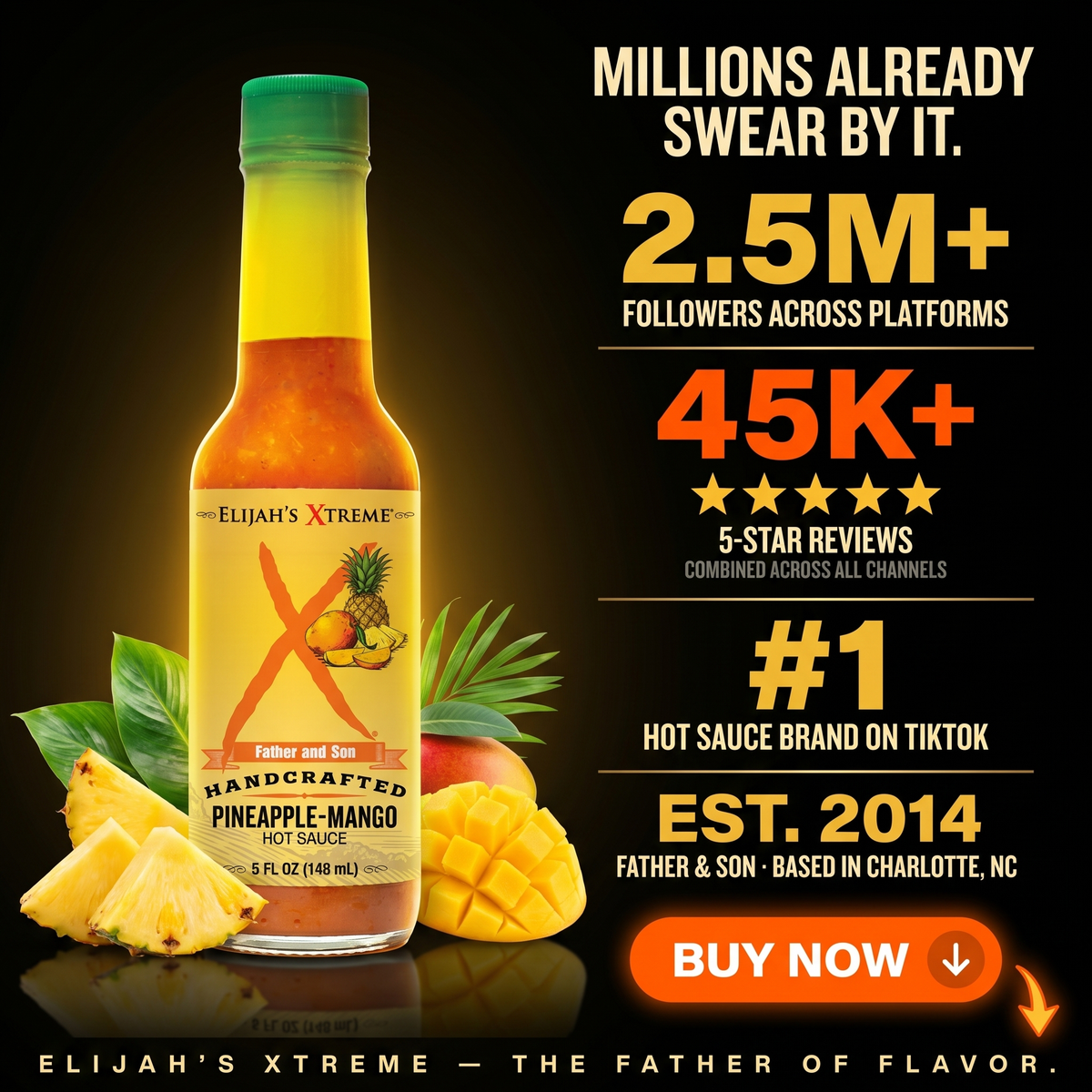 Pineapple-Mango Habanero Hot Sauce – Consulate X, view 7 of 8