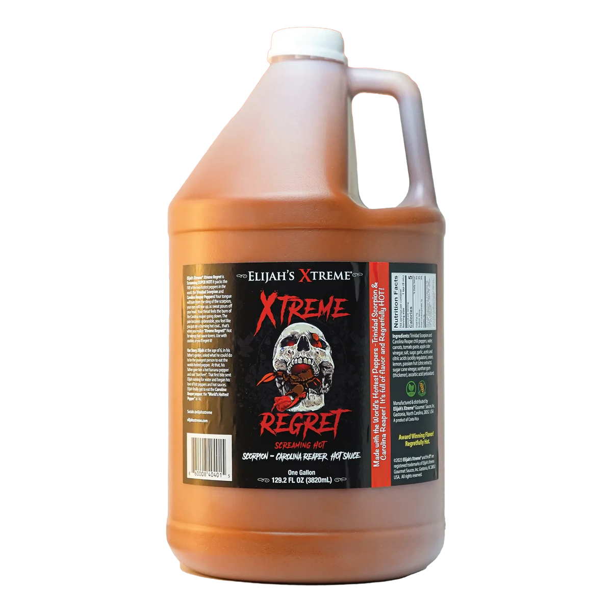 Xtreme Regret Hot Sauce Gallon (128oz) – Consulate X, view 1 of 2