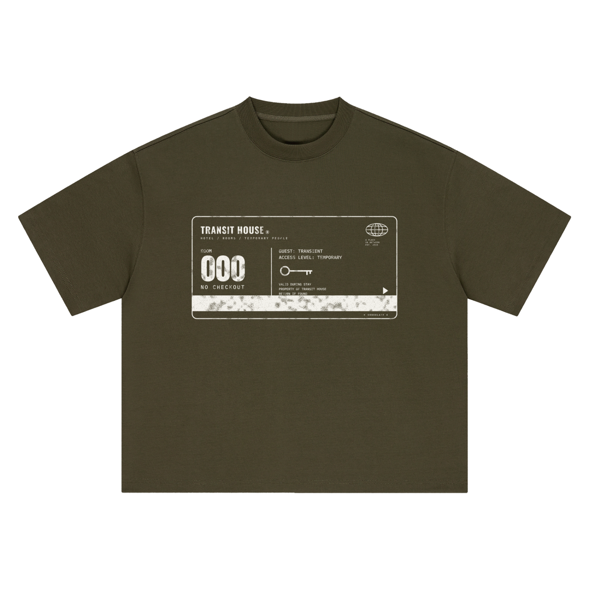Transit House Key Card Heavyweight Tee – Consulate X, view 5 of 7