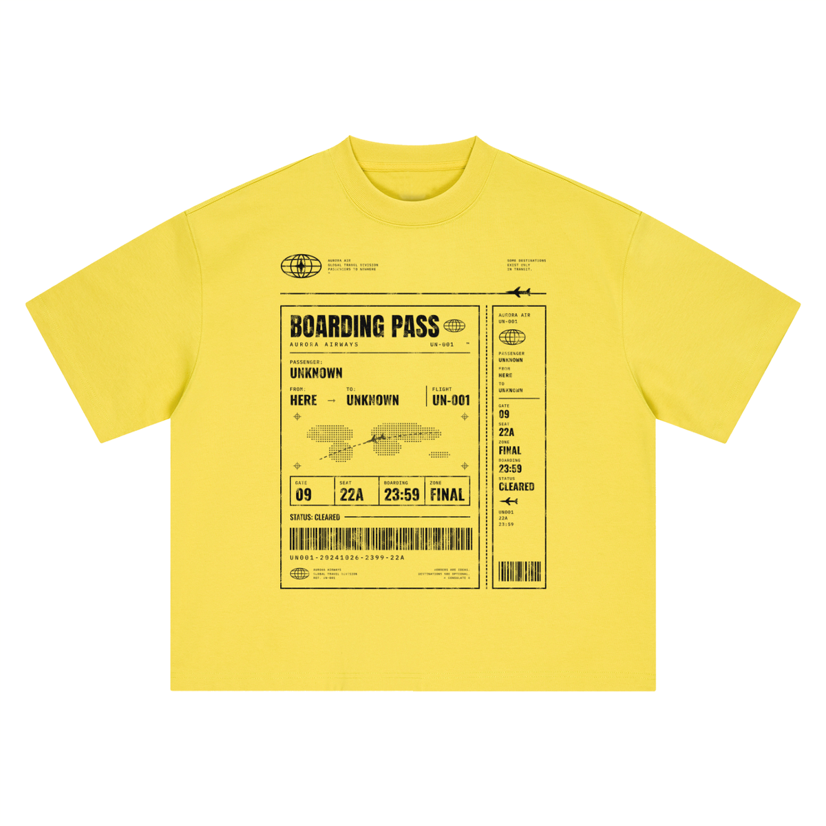 Boarding Pass Heavyweight Tee – Consulate X, view 9 of 9