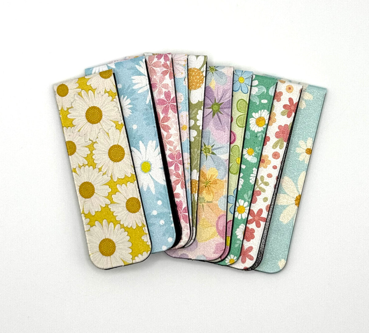 Floral Magnetic Fold-Over Bookmarks (Set of 3) – Consulate X, view 2 of 2