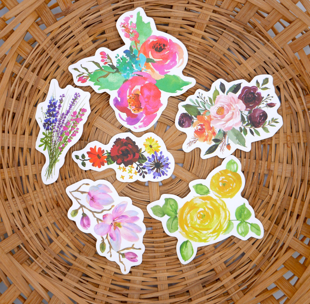 Floral, Cactus, Plant, & Mushroom Sticker Packs (Set of 10) – Consulate X, view 1 of 5