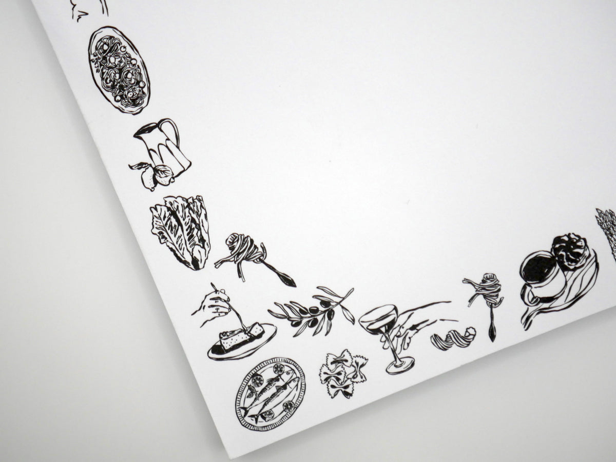 Girl Dinner Foodie 5x7" Notepad: Food, Pasta, Wine & More – Consulate X, view 2 of 7