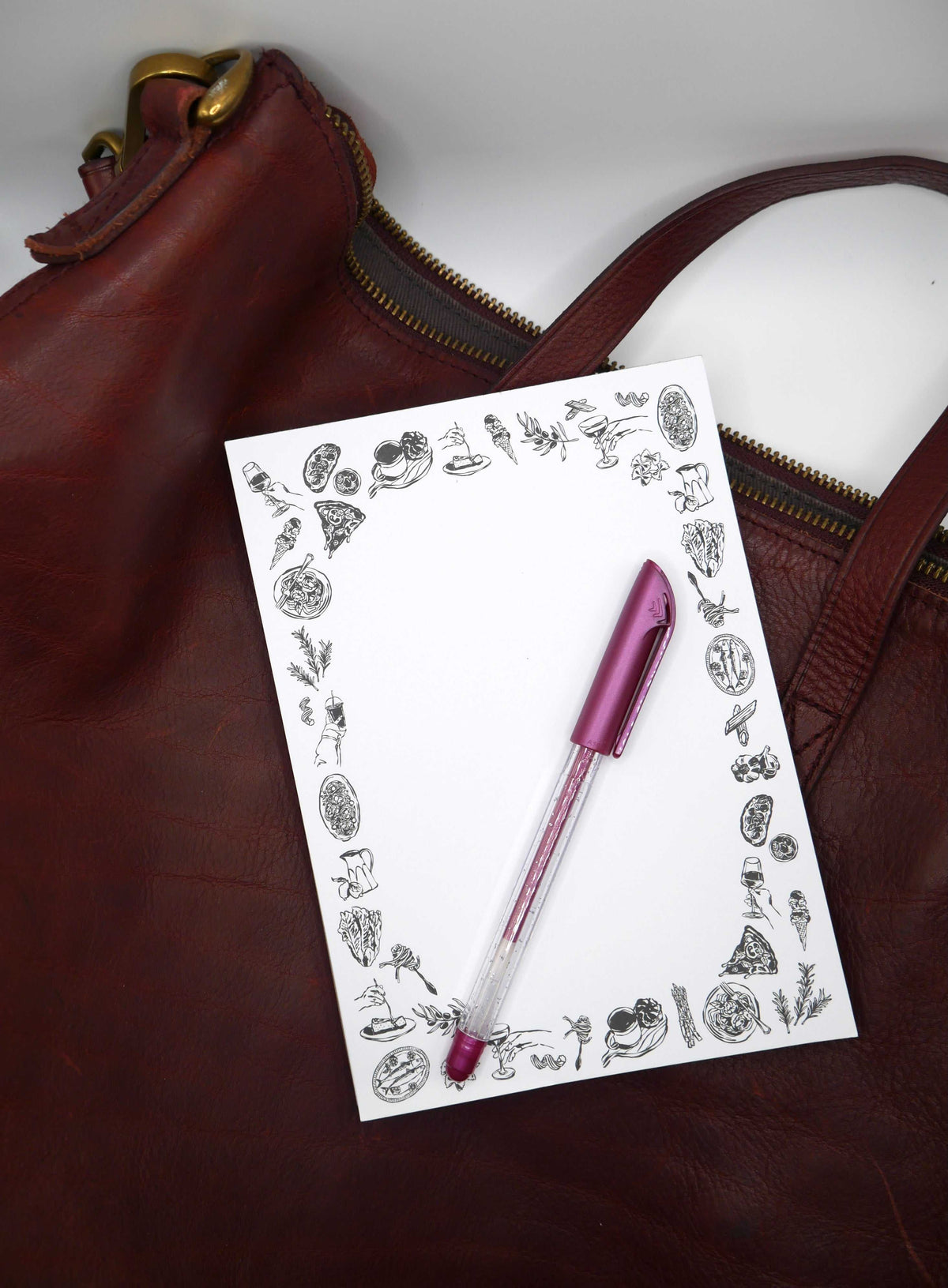 Girl Dinner Foodie 5x7" Notepad: Food, Pasta, Wine & More – Consulate X, view 5 of 7