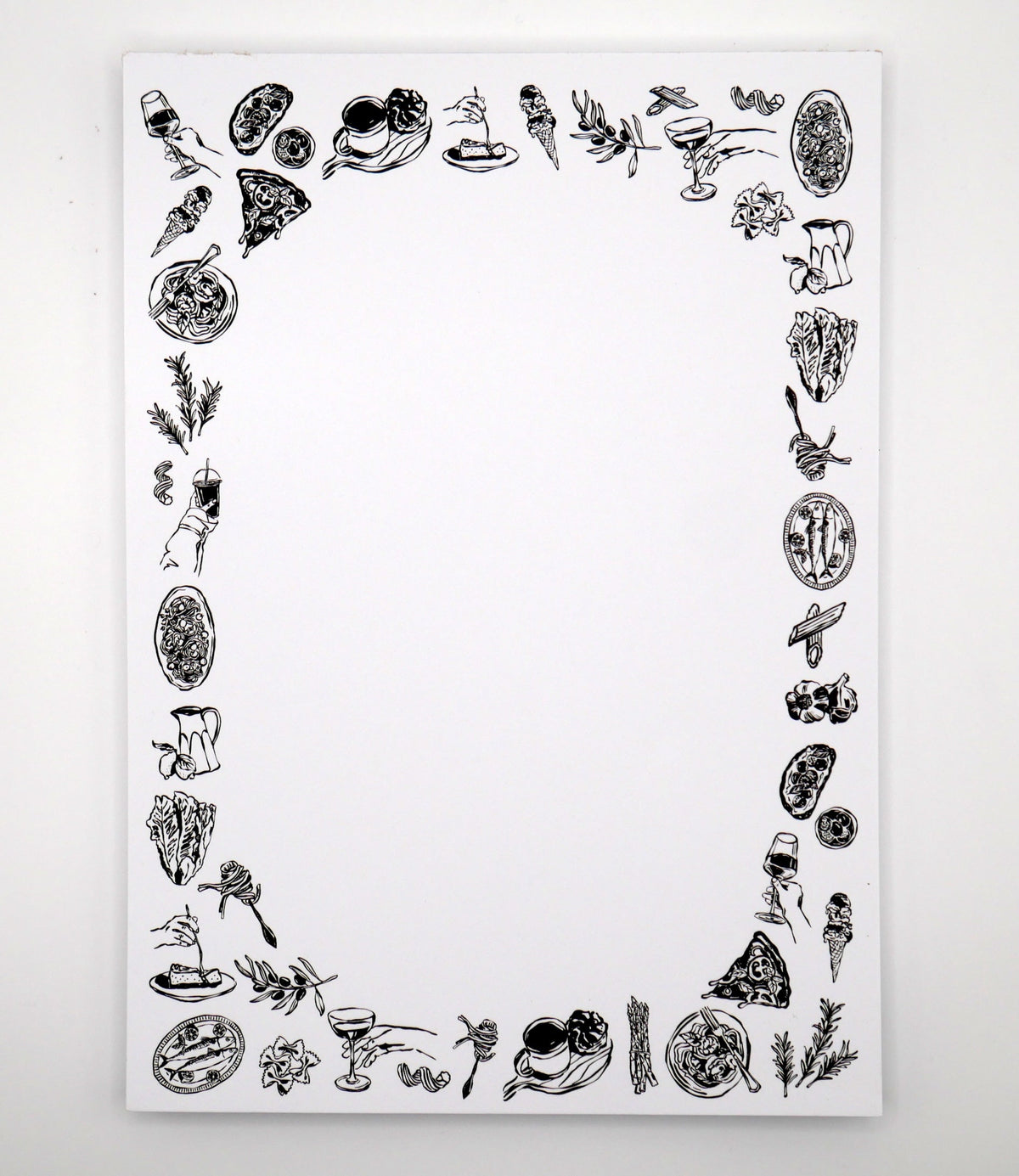 Girl Dinner Foodie 5x7" Notepad: Food, Pasta, Wine & More – Consulate X, view 4 of 7