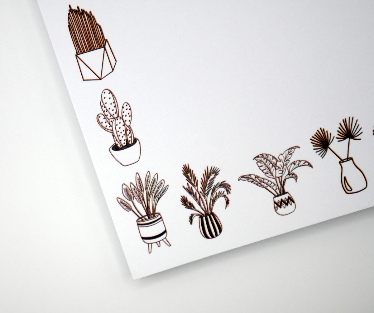 Houseplant Plant Lover 5x7" Notepad – Consulate X, view 5 of 6