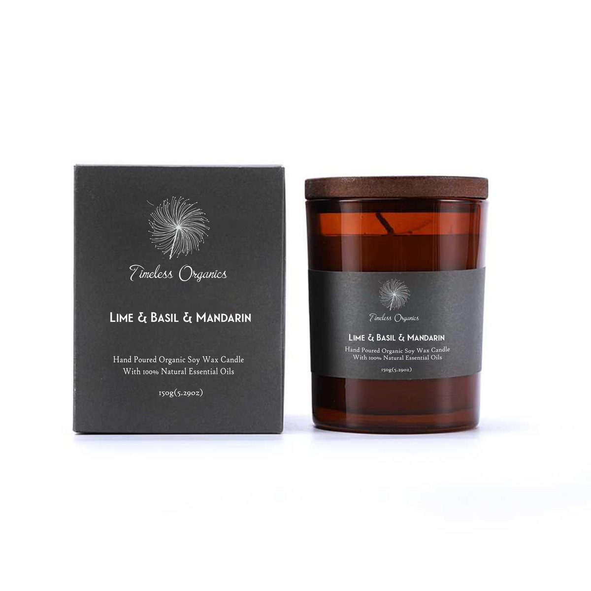 Timeless Candle - Lime + Basil + Mandarin – Consulate X, view 5 of 5