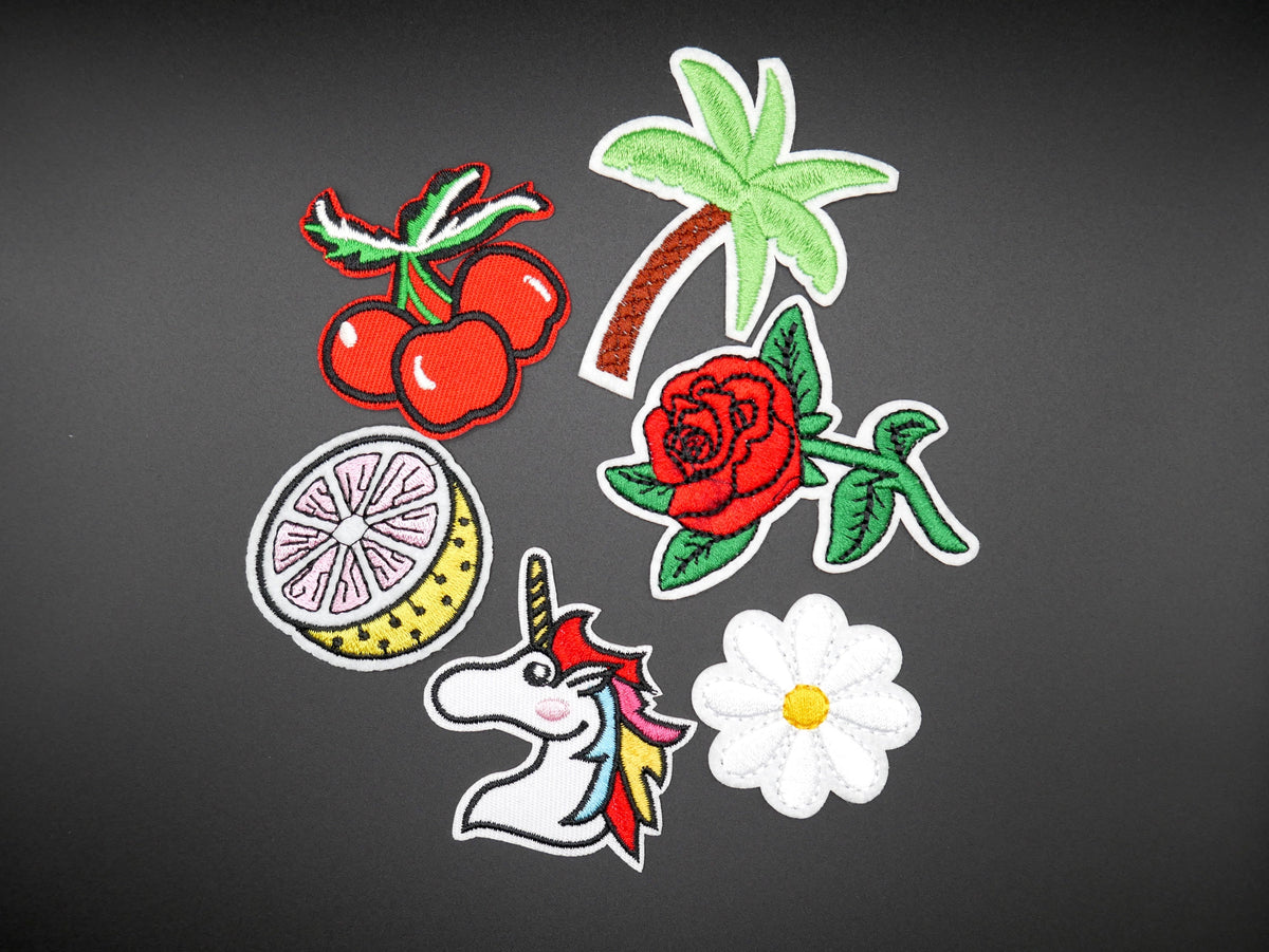 Fun Iron-On Embroidered Patches (Set of 5) – Consulate X, view 4 of 4