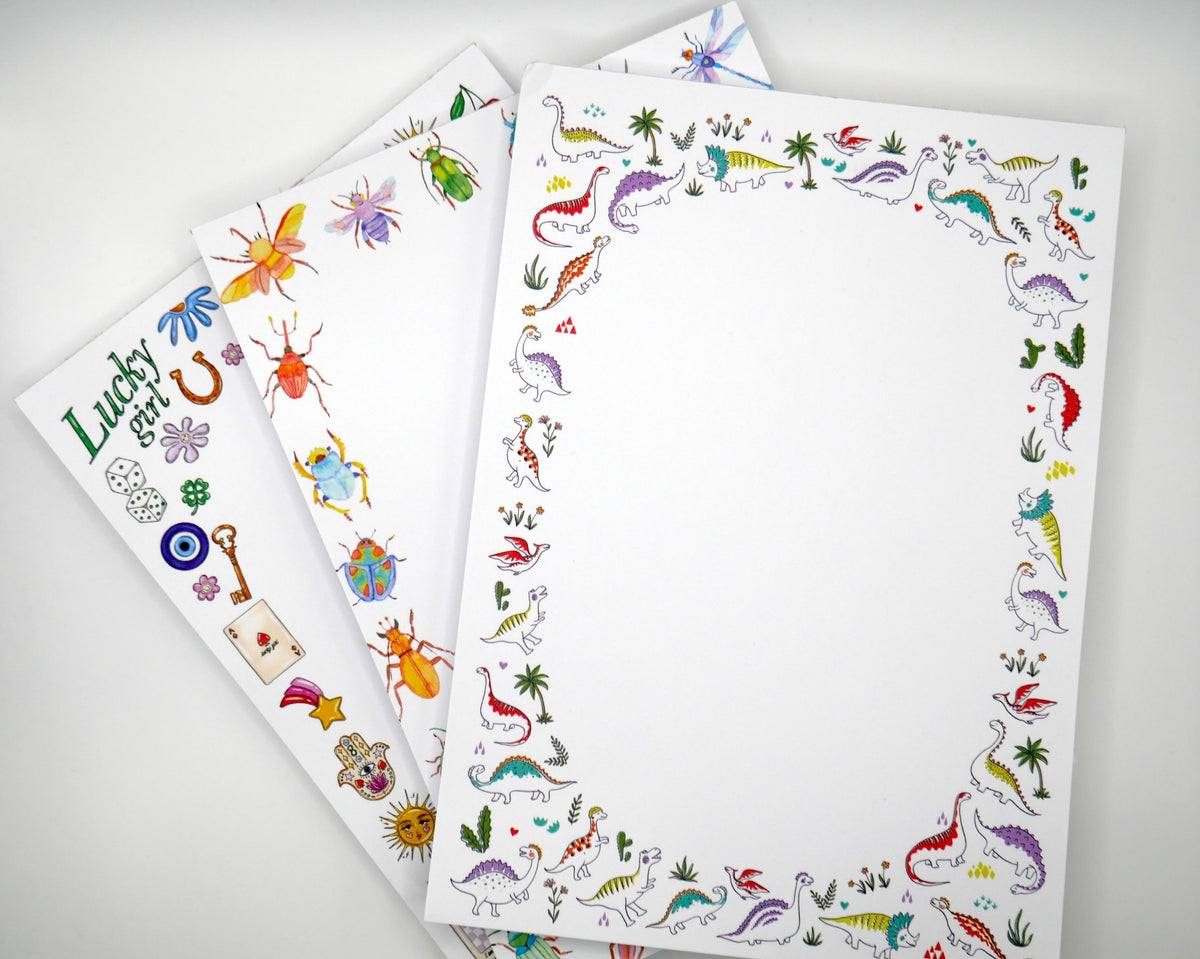 Bright, Colorful, & Fun Dinosaur 5x7" Notepad – Consulate X, view 5 of 5