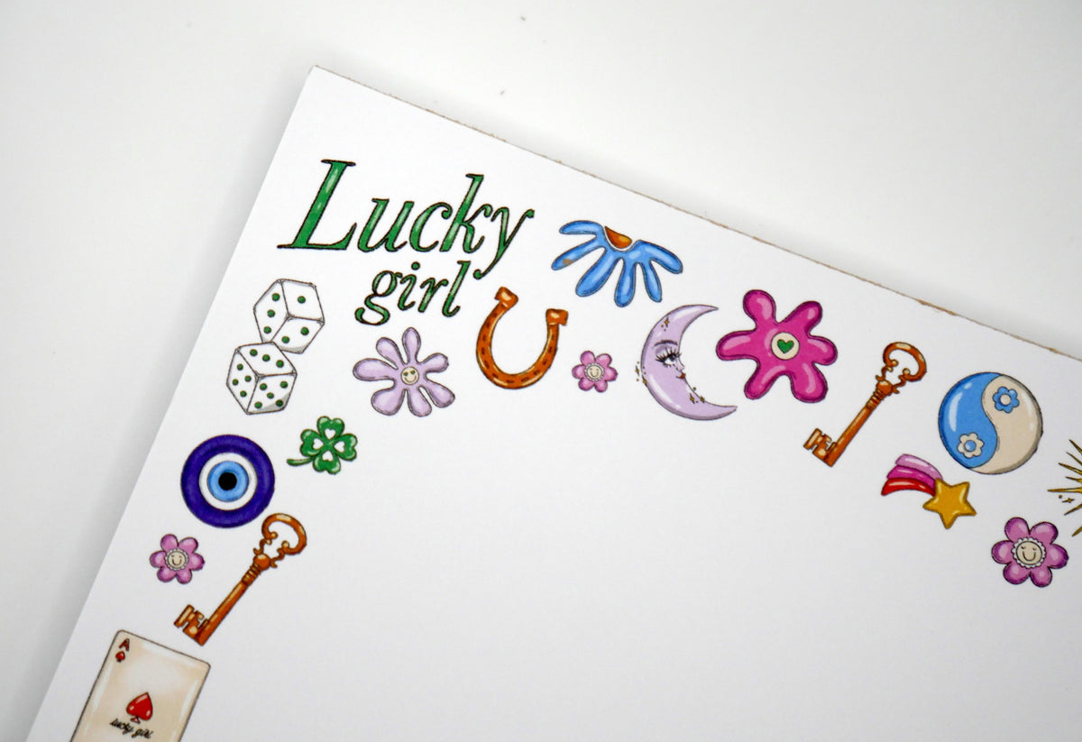 Lucky Girl Good Luck Charms 5x7" Notepad – Consulate X, view 5 of 6