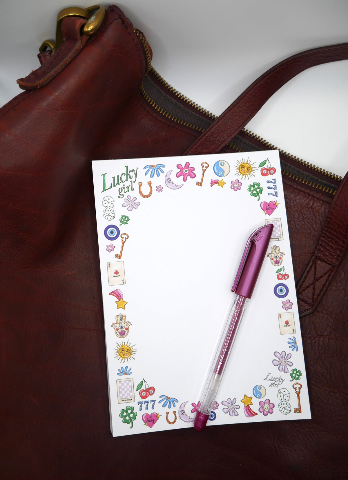 Lucky Girl Good Luck Charms 5x7" Notepad – Consulate X, view 6 of 6