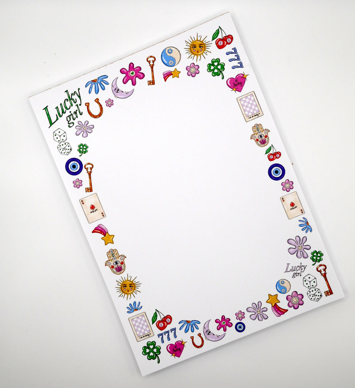 Lucky Girl Good Luck Charms 5x7" Notepad – Consulate X, view 2 of 6