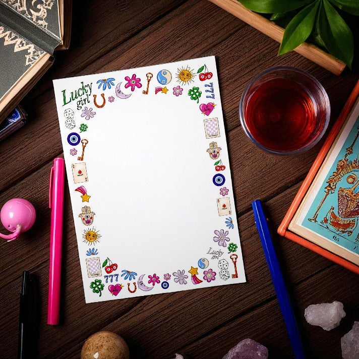Lucky Girl Good Luck Charms 5x7" Notepad – Consulate X, view 1 of 6