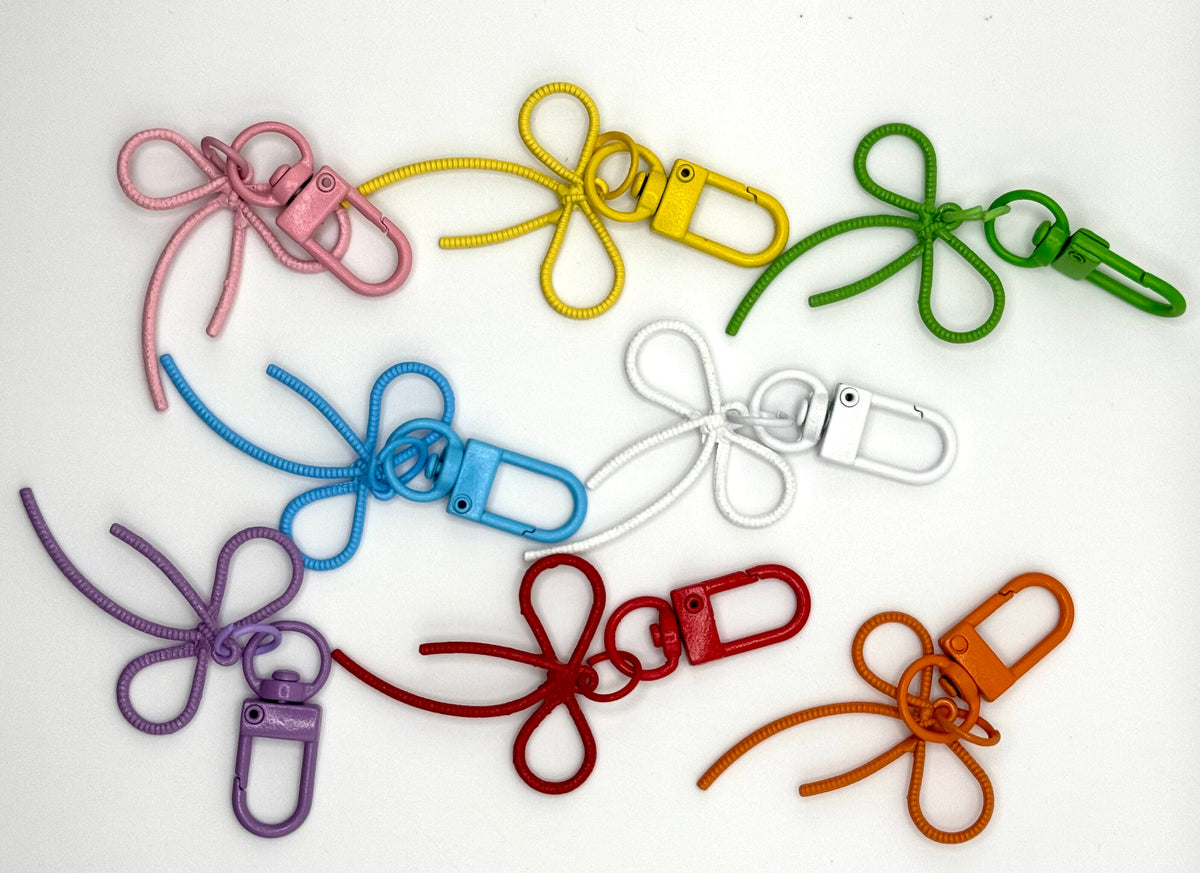 Colorful Bow Metal Keychain and Bag Charm – Consulate X, view 2 of 5