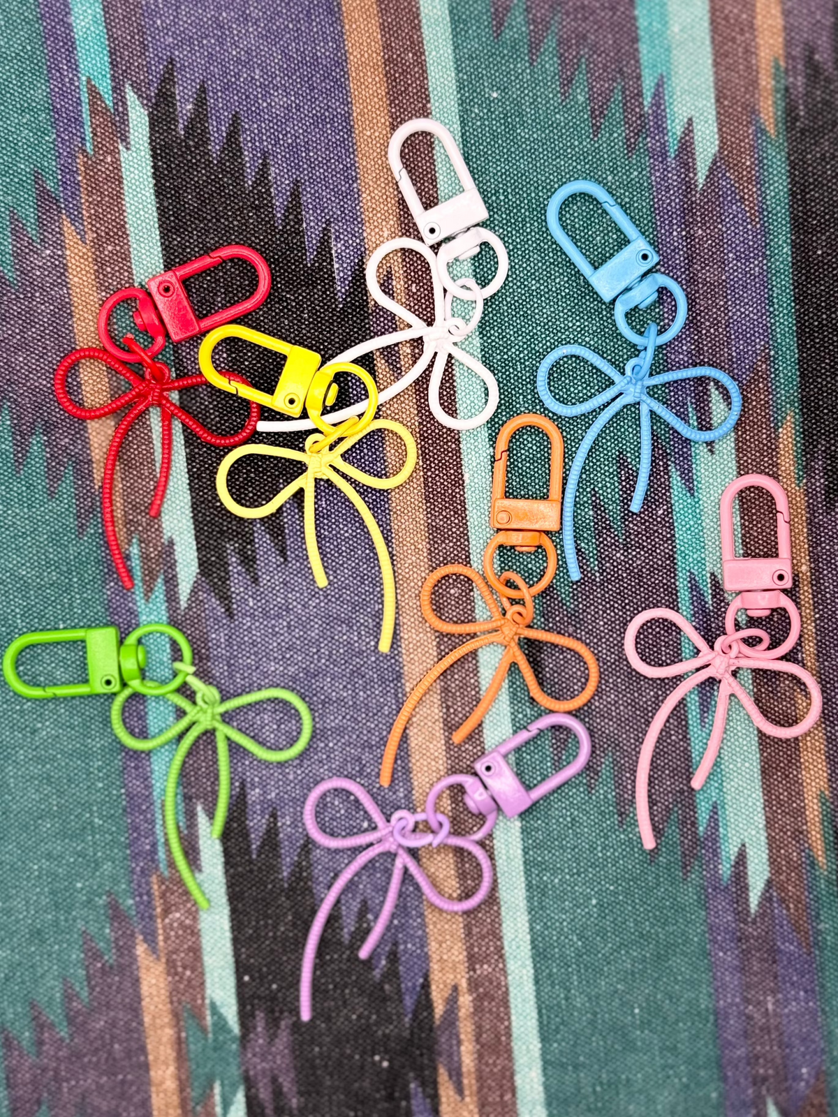Colorful Bow Metal Keychain and Bag Charm – Consulate X, view 3 of 5