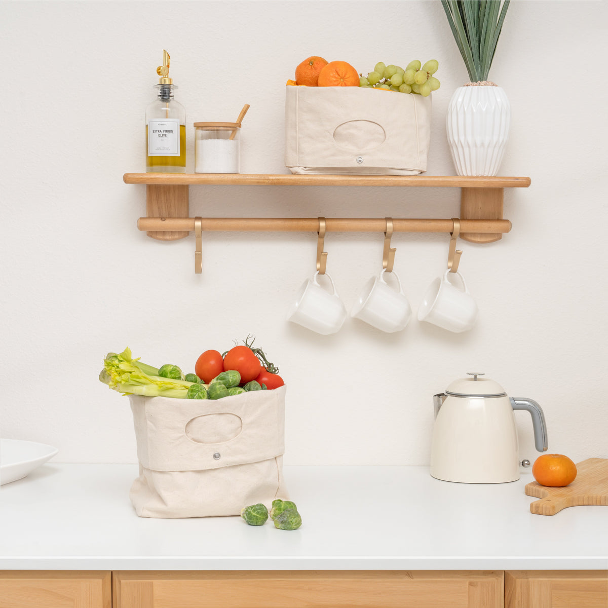 Canvas Basket - Set of 2 – Consulate X, view 3 of 6