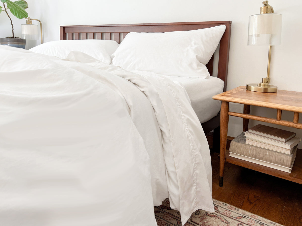 Organic Percale Bed Sheets Set – Consulate X, view 1 of 5