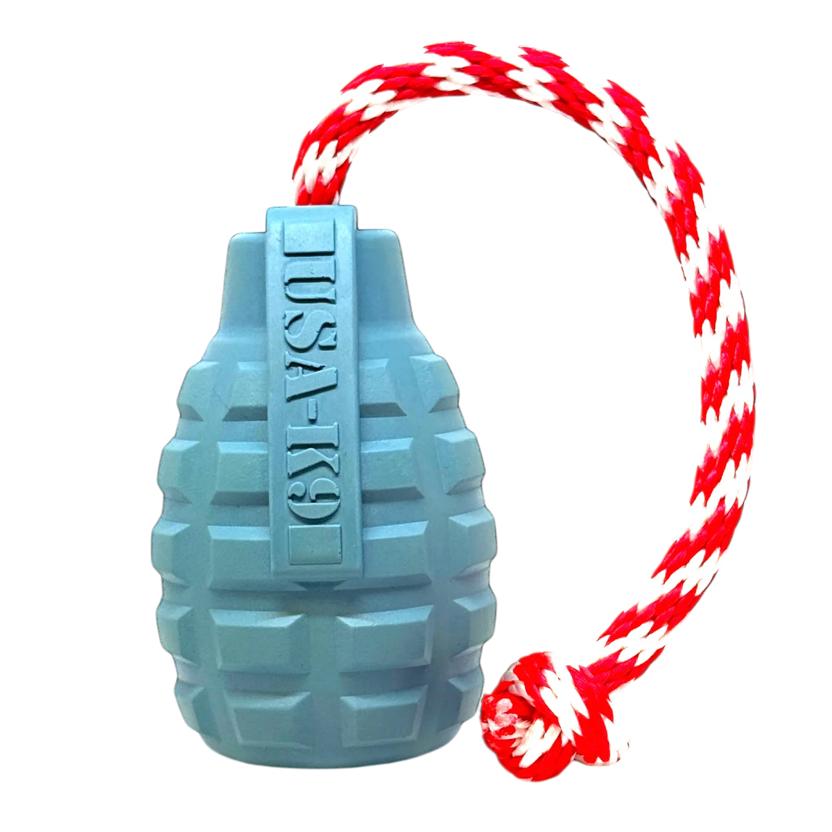 USA-K9 Grenade Shaped Rubber Dog Toy - Chew, Treat Dispenser & Tug Toy | USA – Consulate X, view 1 of 9